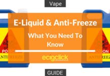 E Cigs and Anti-Freeze