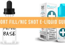 short fill and nic shot e-liquid guide