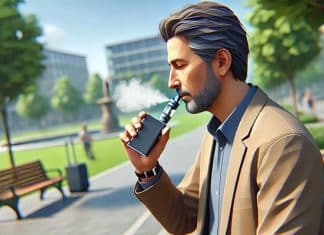vaping man