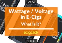 What is wattage and volts in e cigarettes